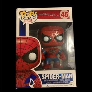 🔥Holy Grail🔥 Vaulted Amazing Spider-Man 2 “Spider-Man” Funko Pop #45